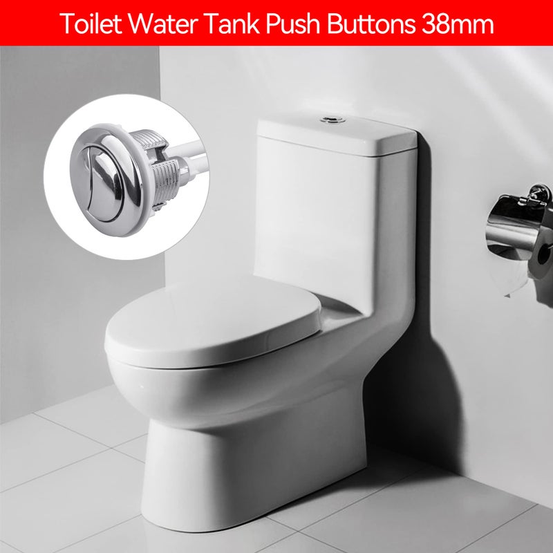 Slaige Dual Flush Toilet Kit Plastic Adjustable Top Push Button Toilet Tank Button Replacement for Most Dual Flush Toilet with 38mm Hole in the Cistern Lid - Image 5